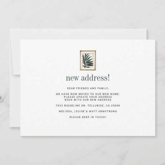 We hebben Boho Chic Moving Aankondiging (Achterkant)