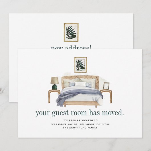 We hebben Boho Chic Moving Aankondiging (Voorkant / Achterkant)