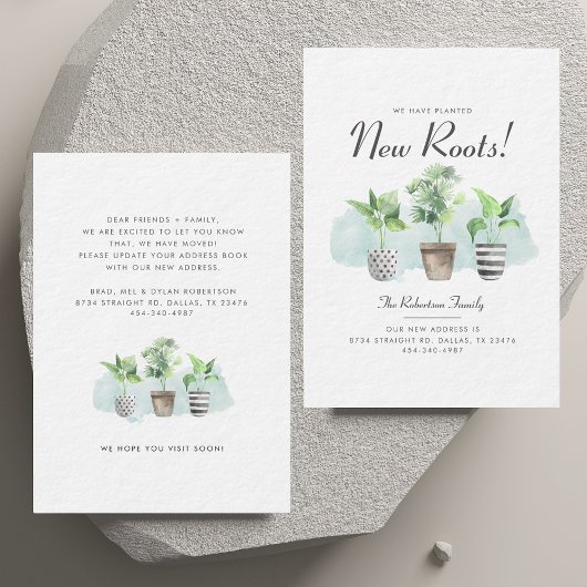 We hebben Boho Chic Moving Announcement verplaatst Notitiekaartje