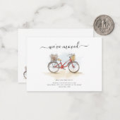We hebben Boho Chic Red Bicycle Moving Notitiekaartje