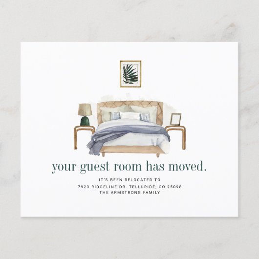 We hebben Boho Chic verhuisaankondiging verplaatst (Voorkant)