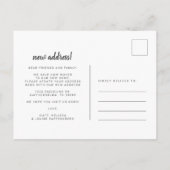 We hebben Boho Chic verhuisd Aankondigingskaart (Achterkant)