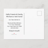 We hebben Boho Daisies Floral Moving verplaatst Aankondigingskaart (Achterkant)