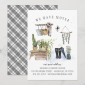 We hebben Boho Interior Verplaatsende Aankondiging (Voorkant / Achterkant)