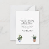 We hebben Boho Living Room Moving Announcement ver Notitiekaartje (Achterkant)