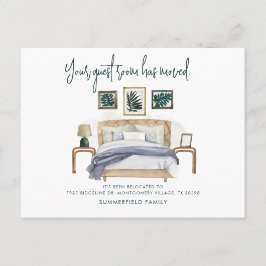 We hebben Boho Modern Moving Aankondigingskaart (Voorkant)