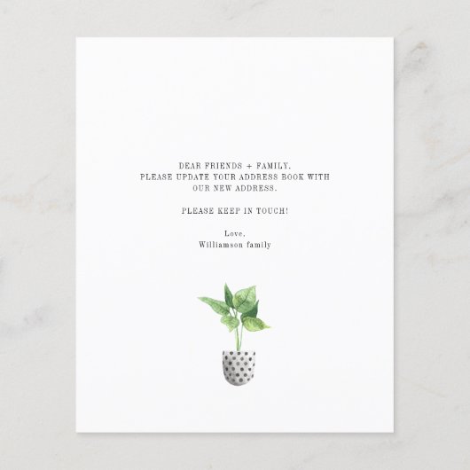 We hebben Boho Moving Announcement verplaatst (Achterkant)