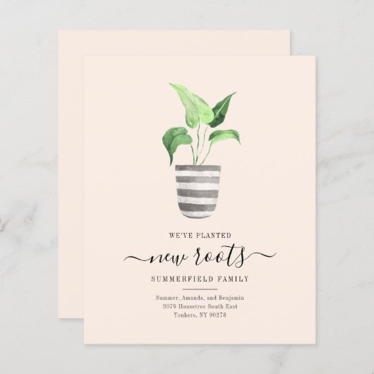 We hebben Boho Moving Announcement verplaatst (Voorkant / Achterkant)