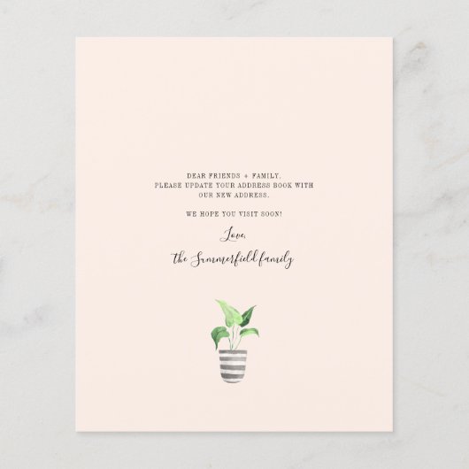 We hebben Boho Moving Announcement verplaatst (Achterkant)