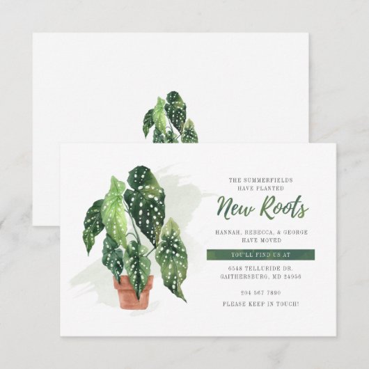 We hebben Boho Moving Announcement verplaatst (Voorkant / Achterkant)