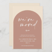 We hebben Boho Moving Announcement verplaatst Kaart (Voorkant / Achterkant)