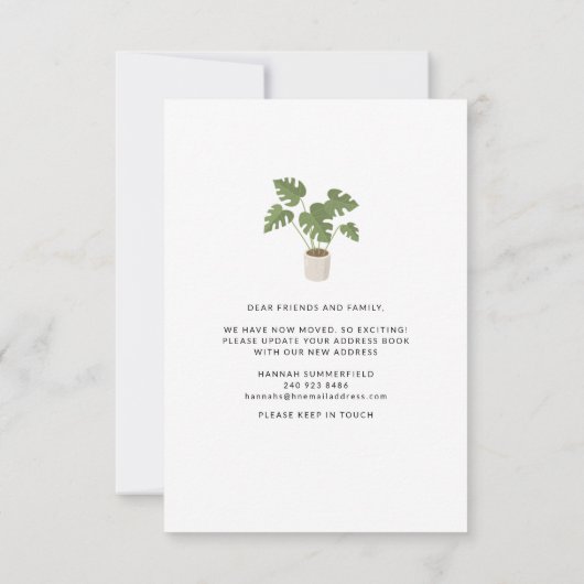 We hebben Boho New Address Moving Announcement ver (Achterkant)