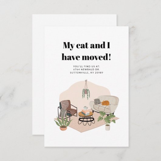 We hebben Boho New Address Moving Announcement ver (Voorkant / Achterkant)