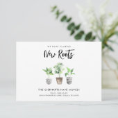 We hebben Boho New Address verhuisd Aankondiging (Staand voorkant)