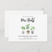 We hebben Boho New Address verhuisd Aankondiging (Voorkant / Achterkant)