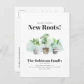 We hebben Boho New Roots Moving Aankondigingskaart (Voorkant / Achterkant)