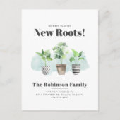 We hebben Boho New Roots Moving Aankondigingskaart (Voorkant)