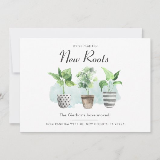 We hebben Boho New Roots Moving Announcement verpl Aankondiging (Voorkant)