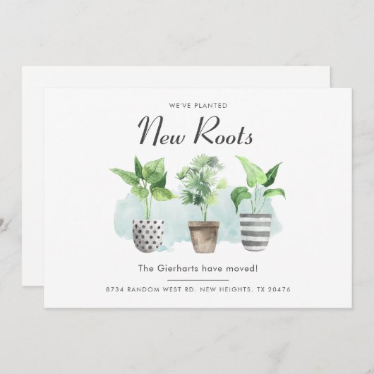 We hebben Boho New Roots Moving Announcement verpl Aankondiging (Voorkant / Achterkant)