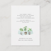 We hebben Boho New Roots Moving Announcement verpl Visitekaartje (Achterkant)