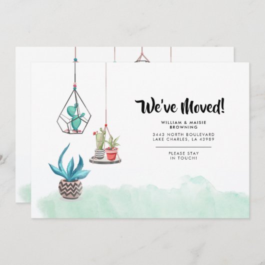 We hebben Boho Planten New Home Aankondiging verpl (Voorkant / Achterkant)