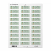 We hebben Boho Planten Sage Return Address verplaa Etiket (Full Sheet)