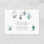 We hebben Boho Succulents adreswijziging verplaats Visitekaartje (Achterkant)