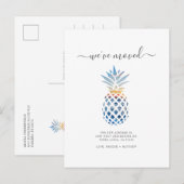 We hebben Boho Tropical Fruit Moving Waterverf ver Aankondigingskaart (Voorkant / Achterkant)