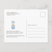 We hebben Boho Tropical Fruit Moving Waterverf ver Aankondigingskaart (Achterkant)