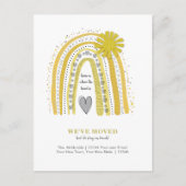 We hebben Boho Yellow Rainbow-aankondiging verplaa Briefkaart (Voorkant)