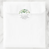 We hebben Botanische Foliage Moving Announcement v Ronde Sticker (Tas)