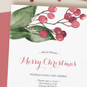 We hebben Botanische Kerstmis in de Waterverf verp Feestdagenkaart