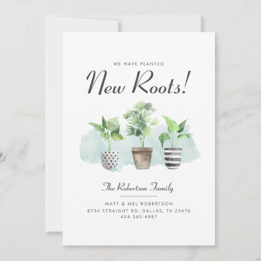 We hebben Botanische New Roots verplaatst Aankondiging (Voorkant)