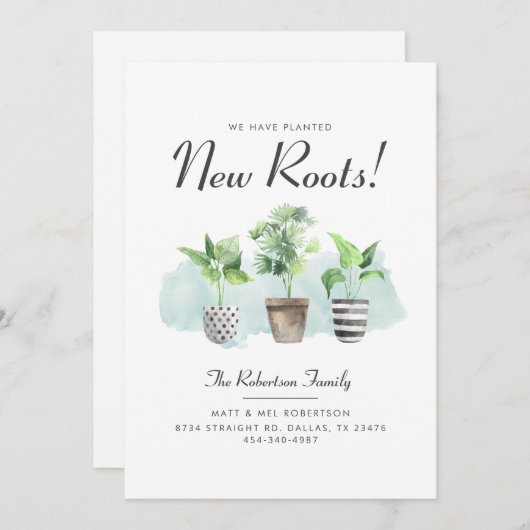 We hebben Botanische New Roots verplaatst Aankondiging (Voorkant / Achterkant)