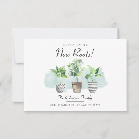 We hebben Botanische New Roots verplaatst Aankondiging (Voorkant)