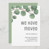 We hebben Botanische Typografie nieuw adres verpla Aankondiging (Voorkant / Achterkant)