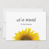 We hebben Botanische Zonnebloem verplaatst Aankondiging (Voorkant)