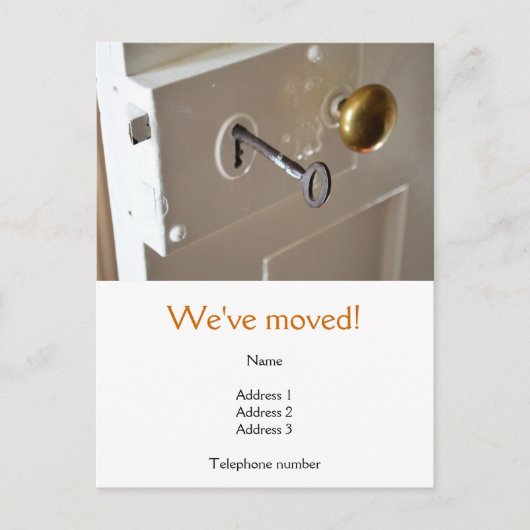 We hebben Briefkaart verplaatst met een oude deur (Voorkant)