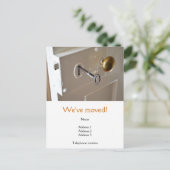 We hebben Briefkaart verplaatst met een oude deur (Staand voorkant)