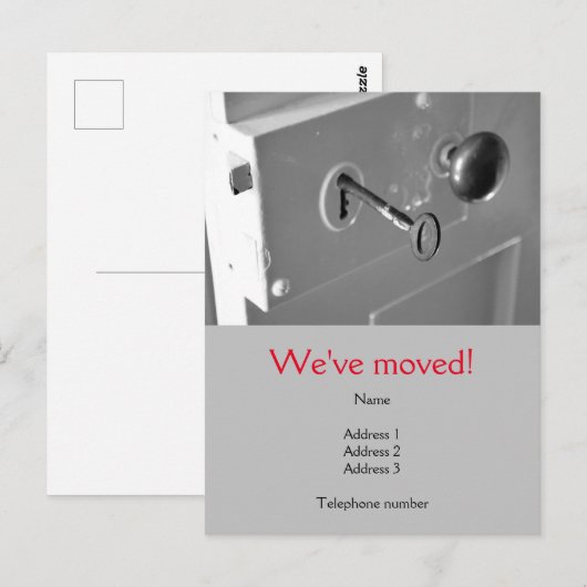 We hebben Briefkaart verplaatst met een oude deur  (Voorkant / Achterkant)