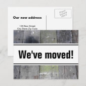 We hebben briefkaarten verplaatst | houten vloerpa (Voorkant / Achterkant)
