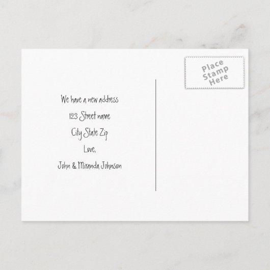 We hebben briefkaarten verplaatst met de Hibiscusb (Achterkant)