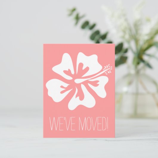 We hebben briefkaarten verplaatst met de Hibiscusb (Staand voorkant)