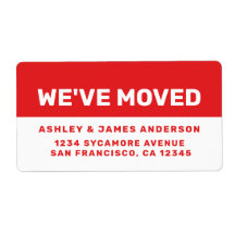 We hebben Bright Red White — nieuw adreslabel verp