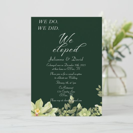 We hebben bruiloft ontdekt. kaart (Staand voorkant)