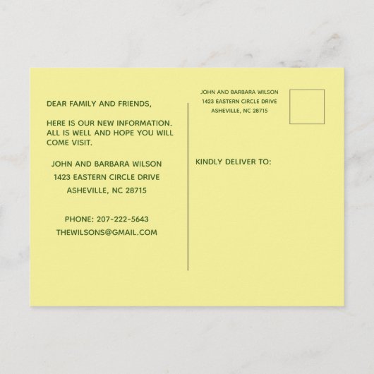 We hebben budgettair appartementenwoningen verplaa aankondigingskaart (Achterkant)