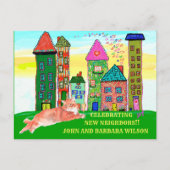 We hebben budgettair appartementenwoningen verplaa aankondigingskaart (Voorkant)