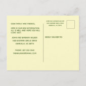 We hebben budgettair appartementenwoningen verplaa aankondigingskaart (Achterkant)