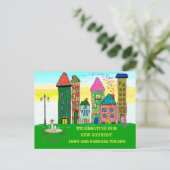 We hebben budgettair appartementenwoningen verplaa aankondigingskaart (Staand voorkant)