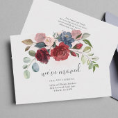 We hebben Burgundy Floral Moving Announcement verp Notitiekaartje